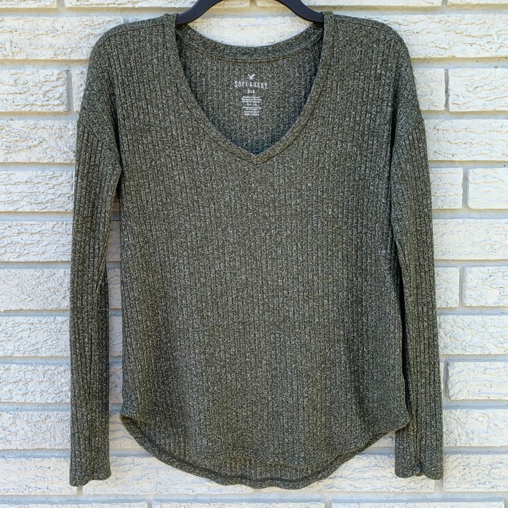 AE Long-sleeve Soft & Sexy Rib Shirt